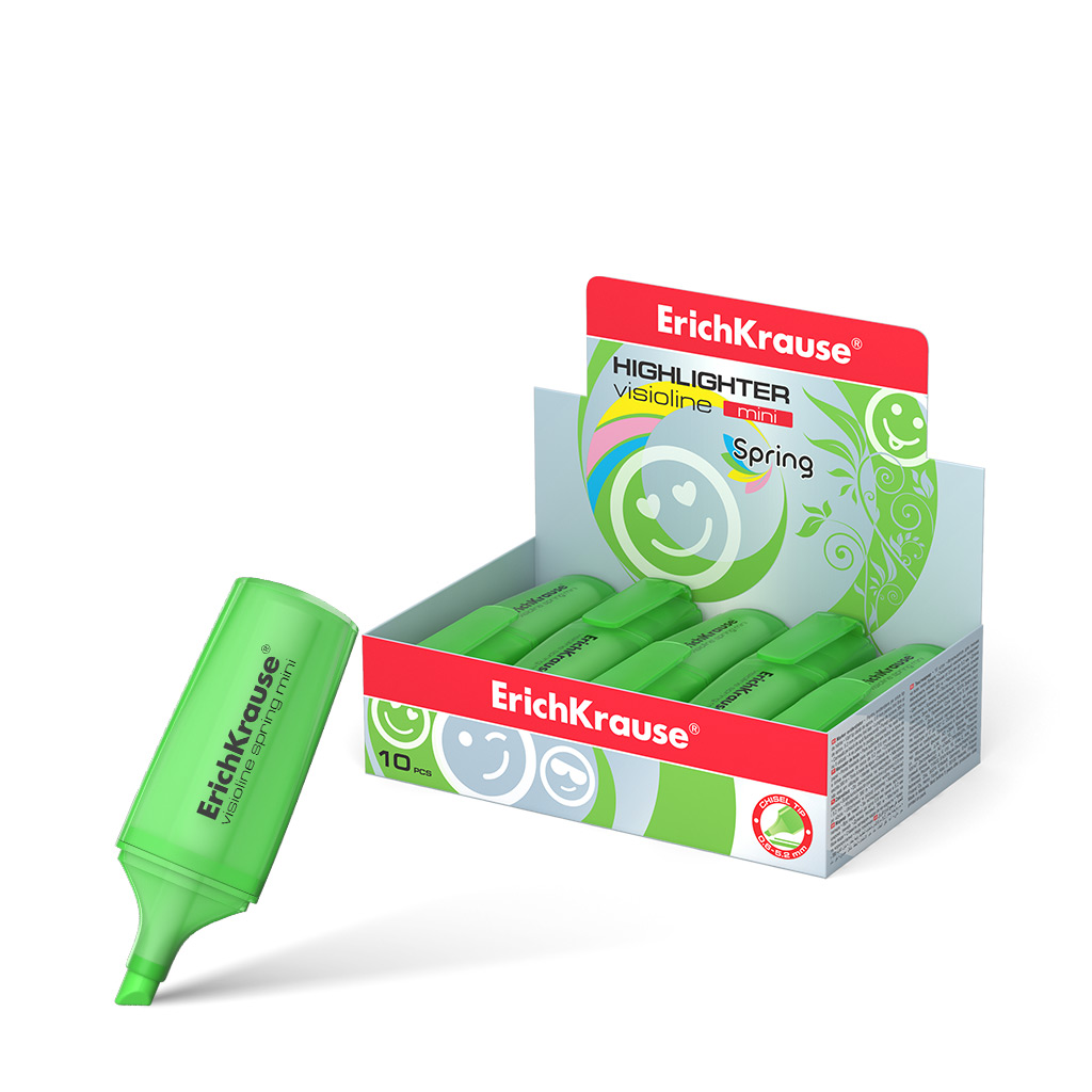 

Текстовыделитель Visioline Mini Springi Зеленый ERICH KRAUSE 48787