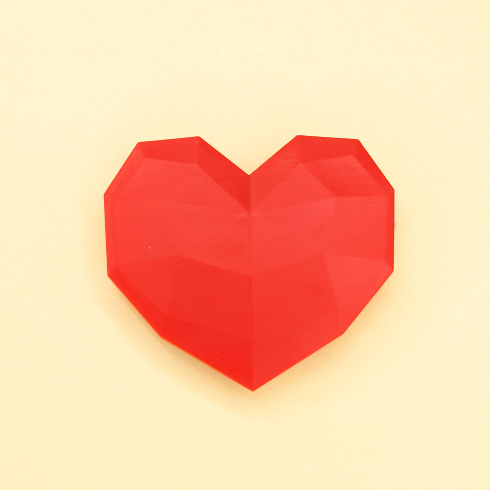 

57005 Попсокет Edge heart red