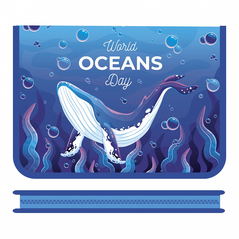 Папка для тетрадей пластик молния вокруг А4 1отд. Кит ПЧЕЛКА ПМ-А4-04 (муж)