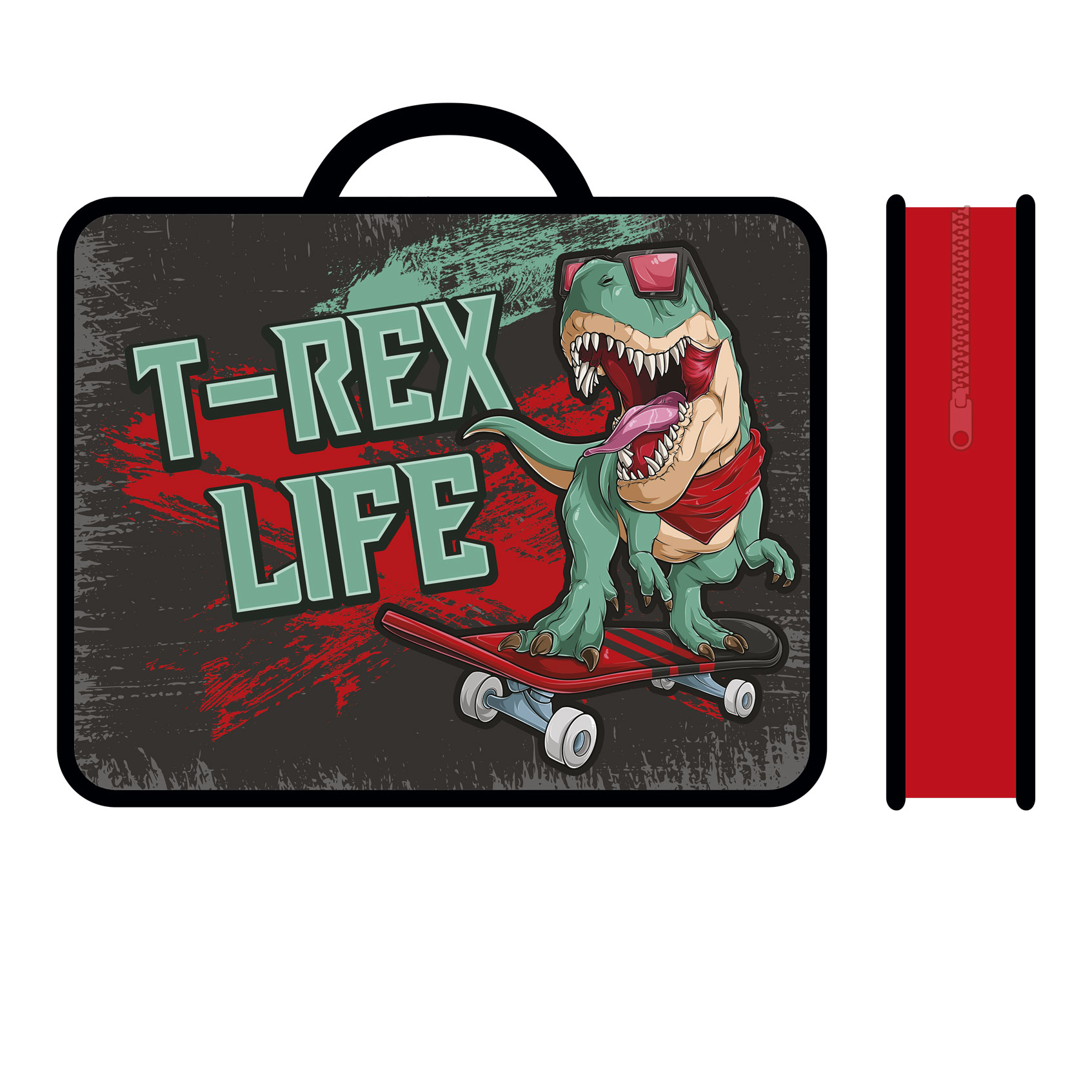 

Папка для тетрадей пластик молния сверху А4 1отд. T-Rex ручки ПЧЕЛКА ПМ-А4-26 (муж)