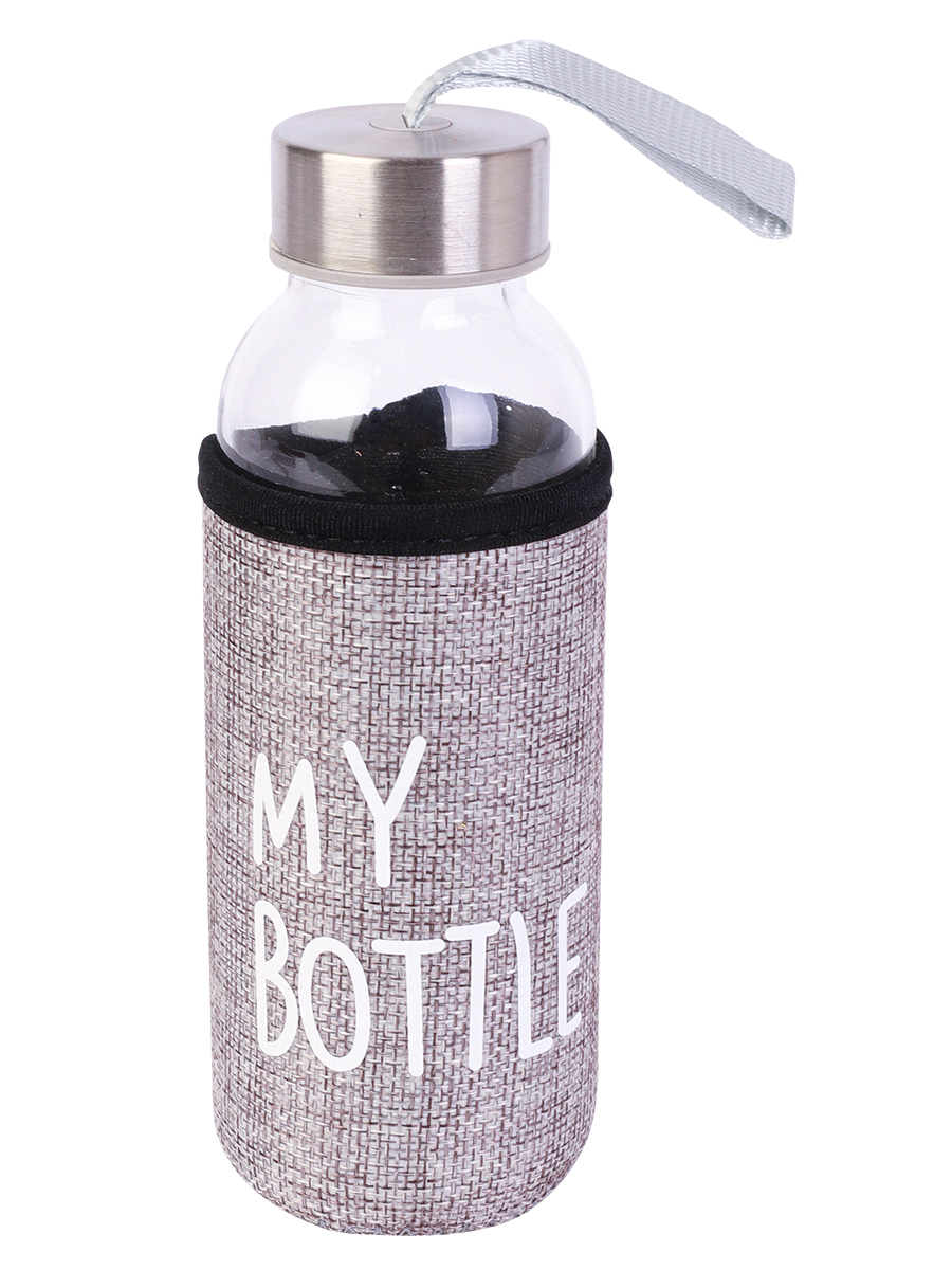 

Бутылка 400мл My bottle серый в чехле MILAND УД-6410