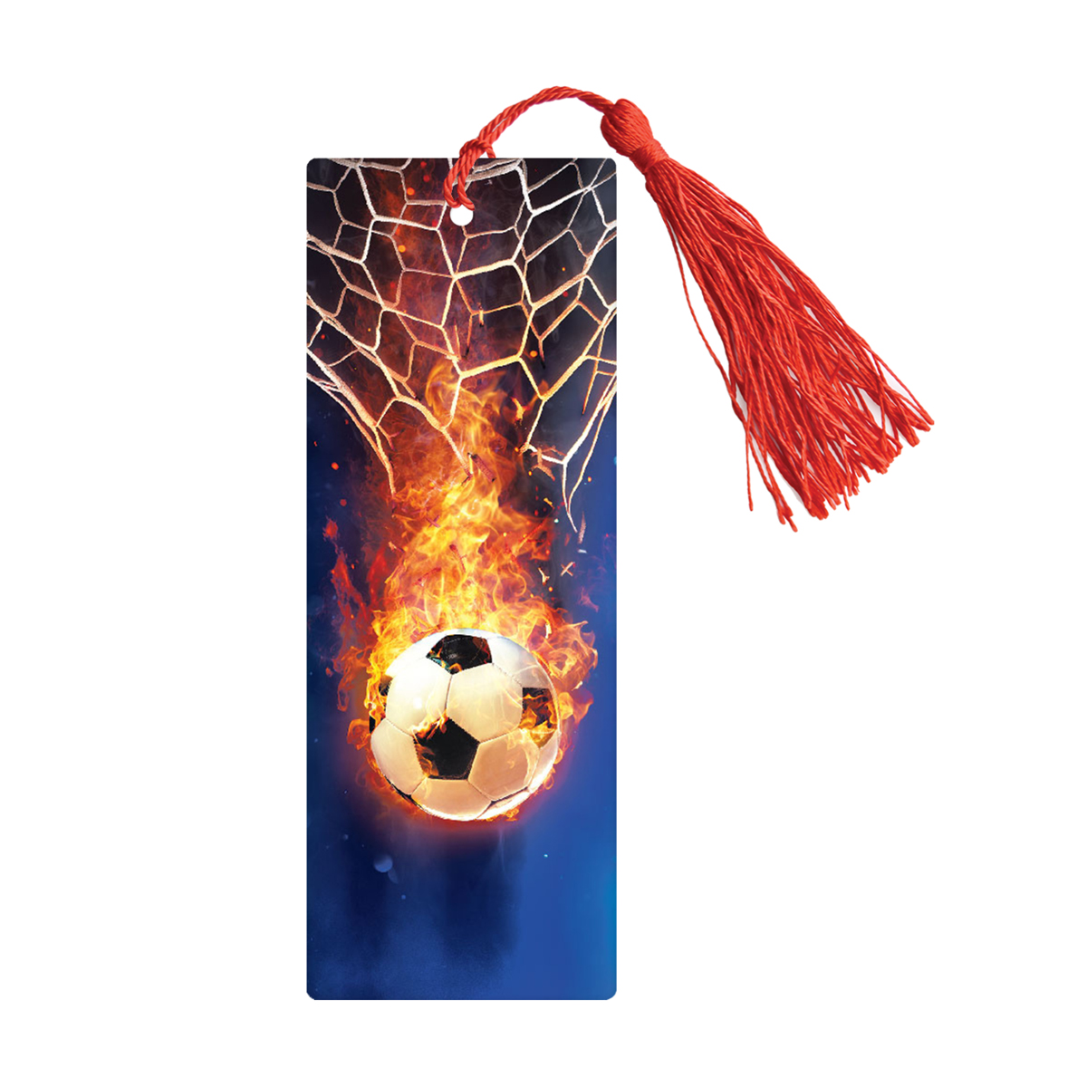 

Закладка с линейкой пластик 15см Fire ball 3D