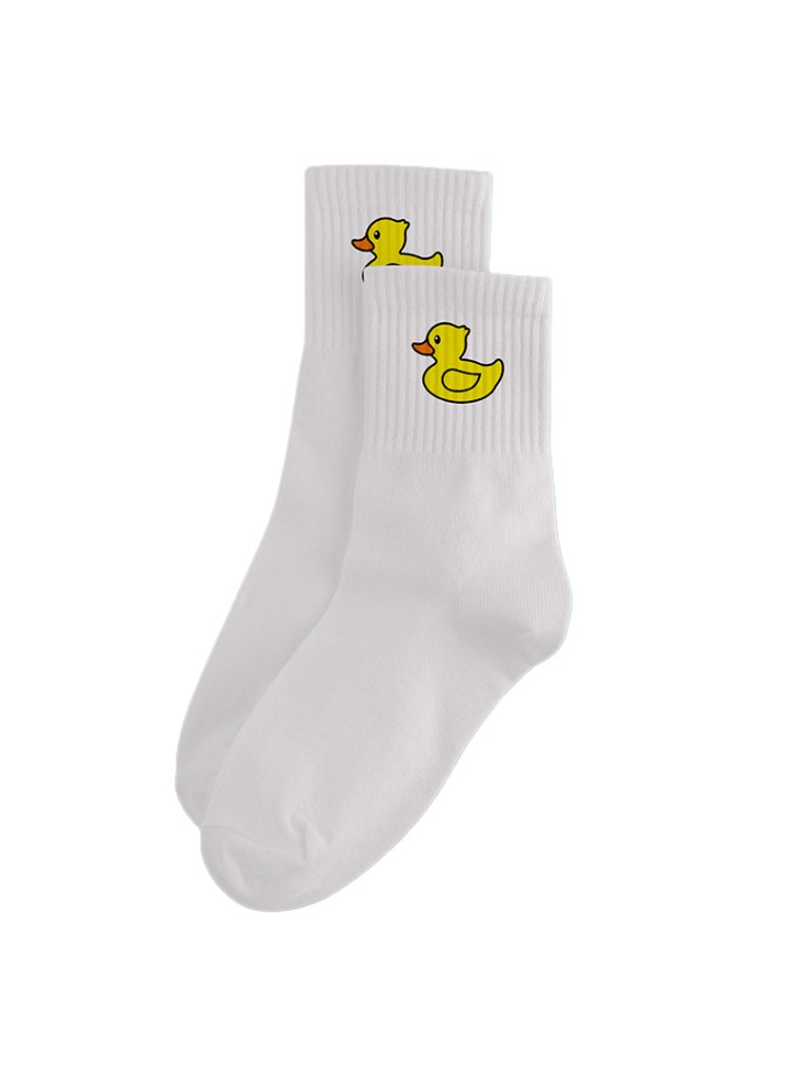 

16251 Носки женские Cute duck белый р.35-40