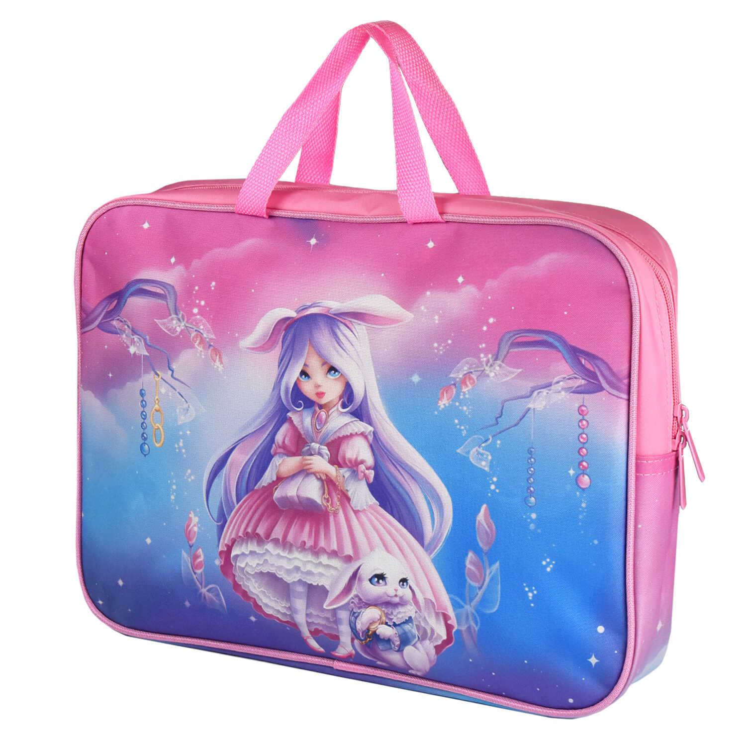 Папка для тетрадей пластик молния сверху А4 1отд Алиса ручки ФЕНИКС 66287 жен 558₽