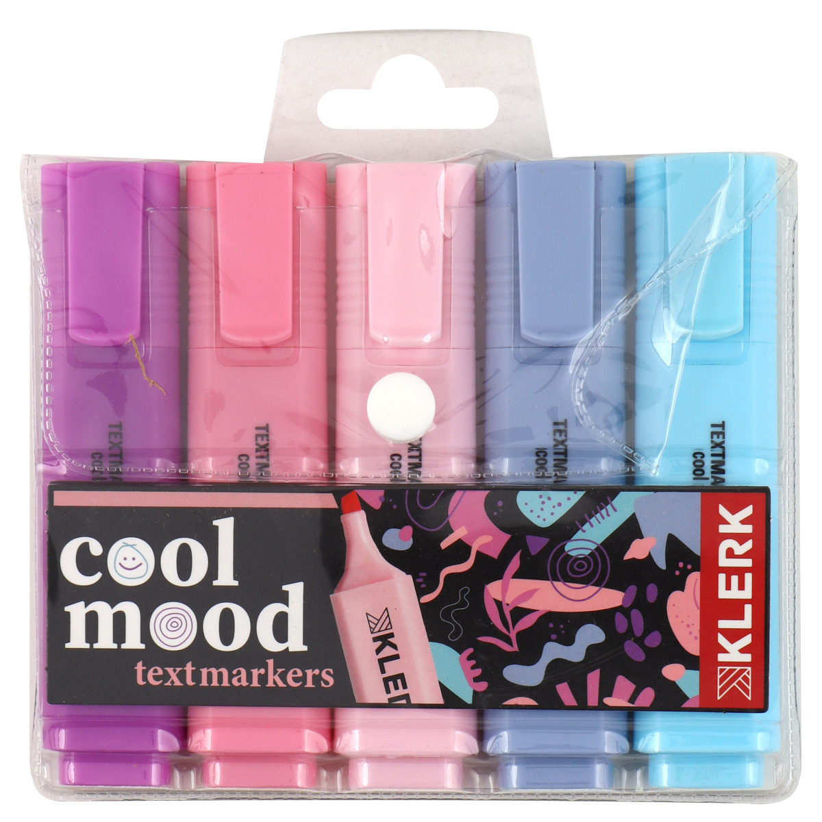 

Текстовыделители набор 5цв 1-5мм Cool mood KLERK 231716