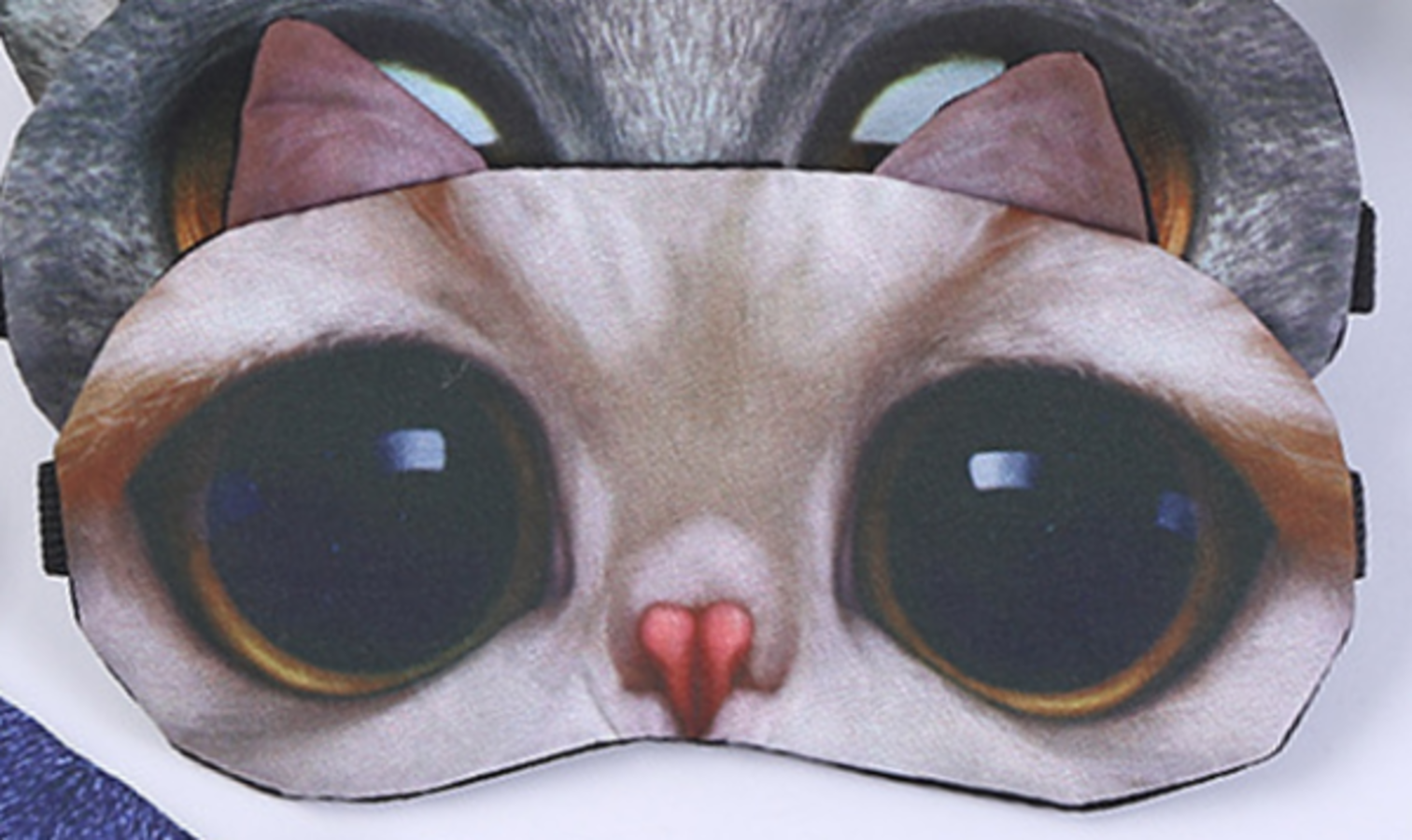 129-P058-3 Маска для сна гелевая Cats eyes brown 111₽