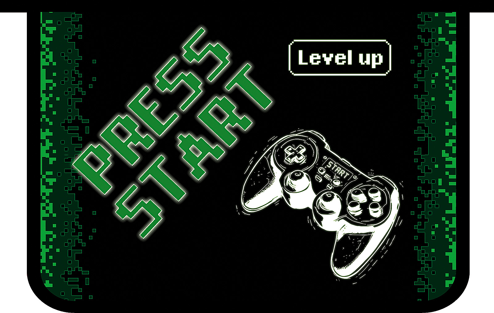 

Папка для тетрадей пластик молния сверху А4 1отд. Level up ПЧЕЛКА ПМ-А4-291 (муж)