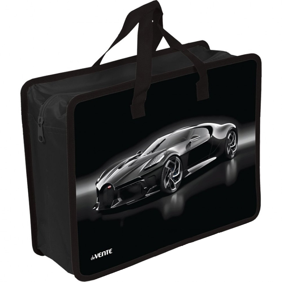 

Папка для тетрадей пластик молния сверху А4 1отд. Luxury Car ручки deVENTE 8057515 (муж)