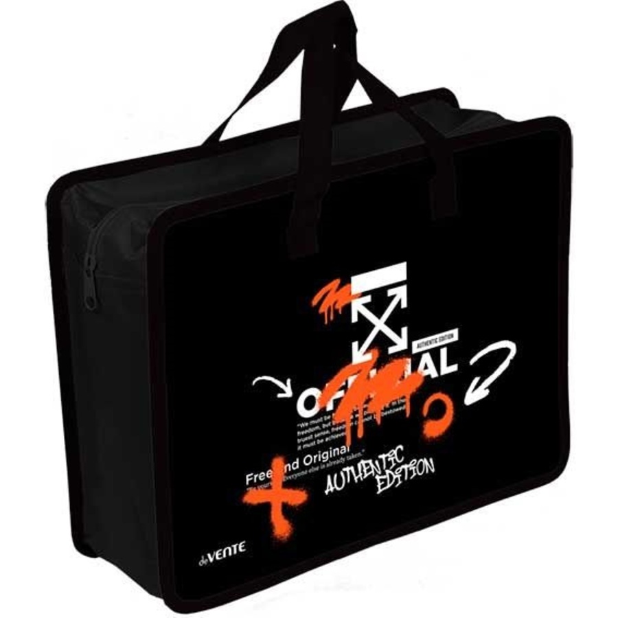 

Папка для тетрадей пластик молния сверху А4 1отд. Label. The X Graffiti ручки deVENTE 8057541 (муж)