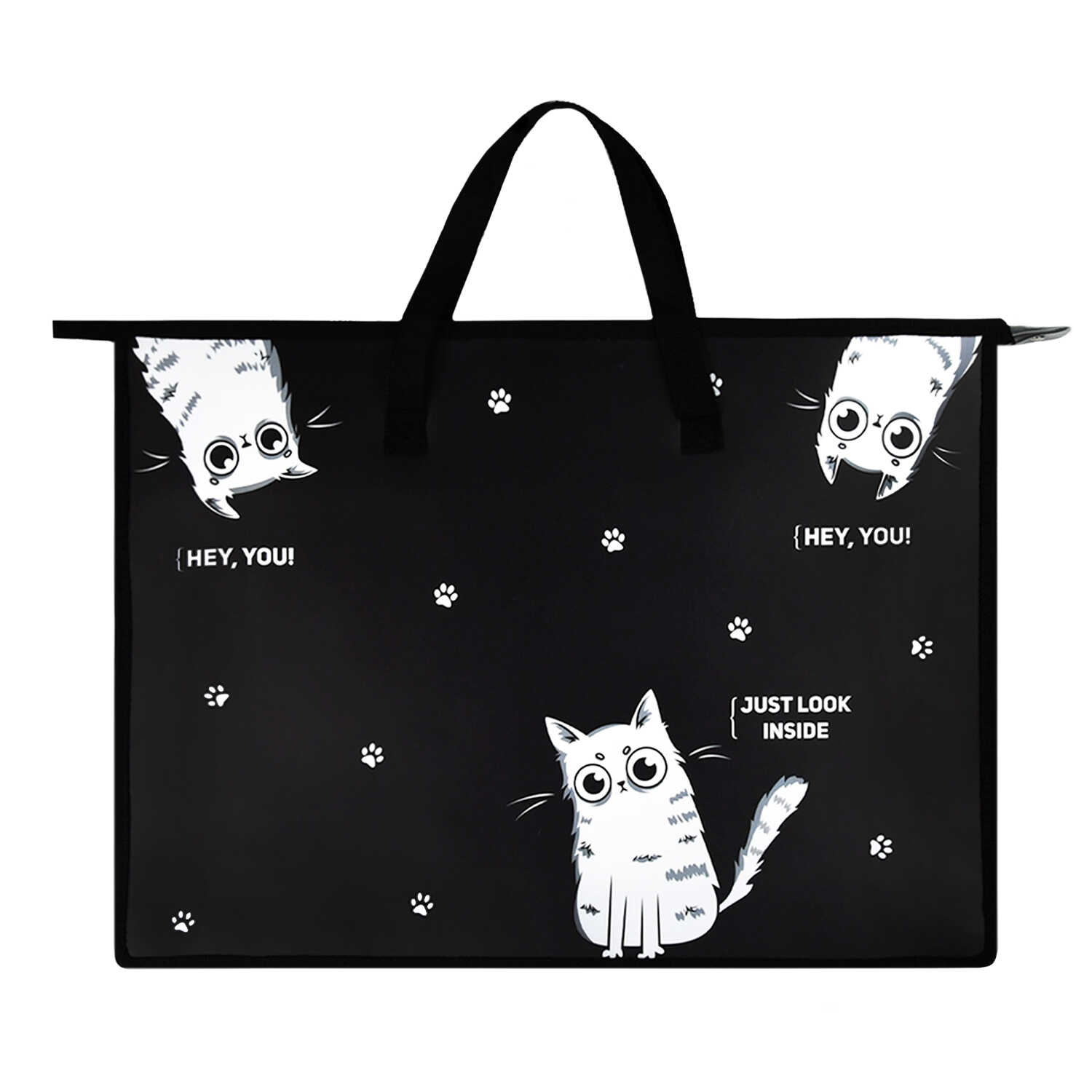 

Папка для рисунков и чертежей пластик А3 молния сверху Три кота ручки ФЕНИКС+ 69270 (уни)