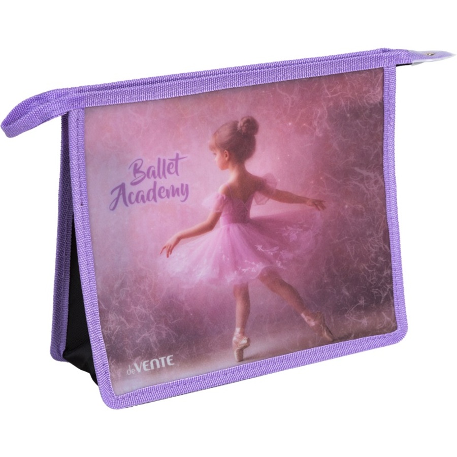 

Папка для тетрадей пластик молния сверху А5 1отд. Ballet Academy с расширением deVENTE 8056561 (жен)