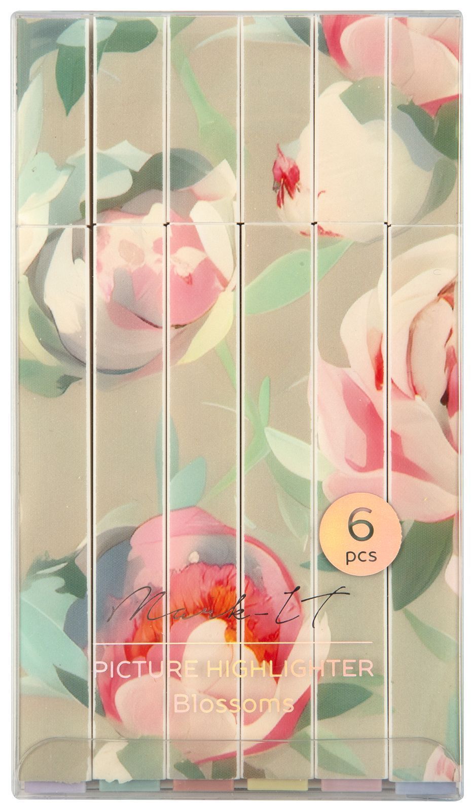 

Текстовыделители набор 6цв 1-4мм скош/нак. Mark it Blossoms пастель LOREX LXHLMT-BP