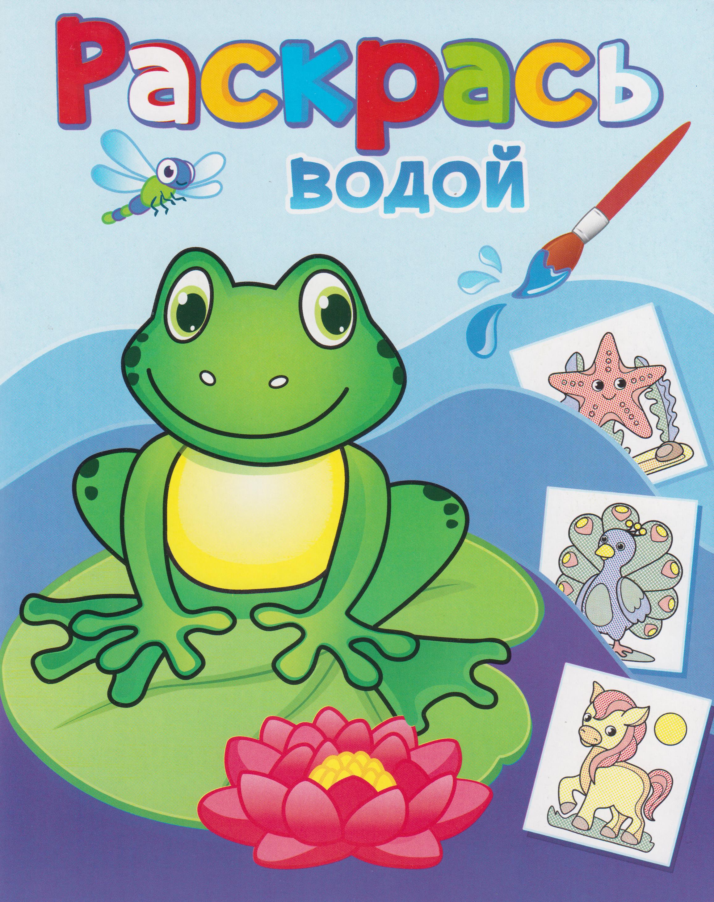 

Водная раскраска. Лягушонок Квак