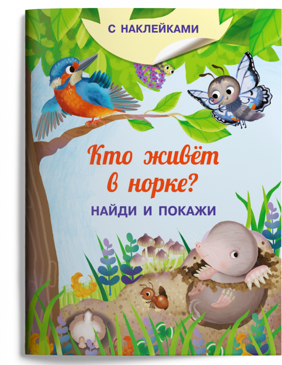 

Книжка с наклейками. Найди и покажи. Кто живет в норке
