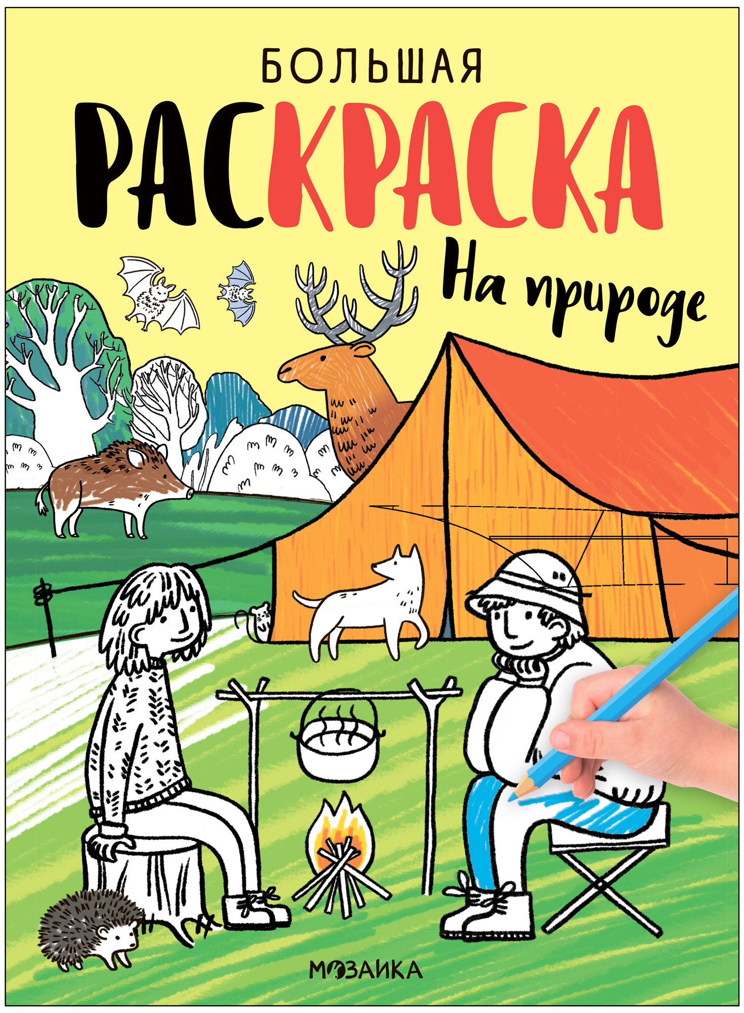 

Большая раскраска. На природе