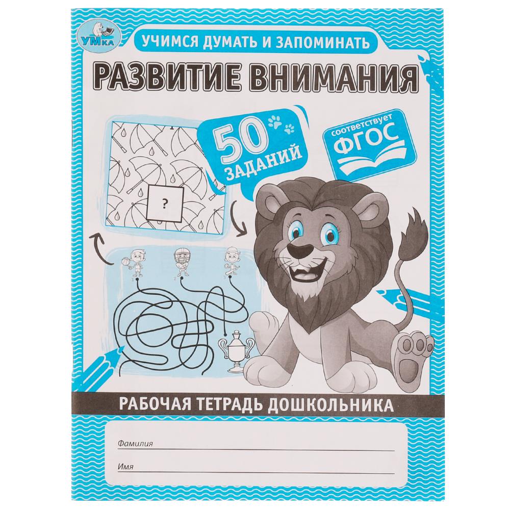 

Рабочая тетрадь дошкольника. Развитие внимания. Учимся думать и запоминать