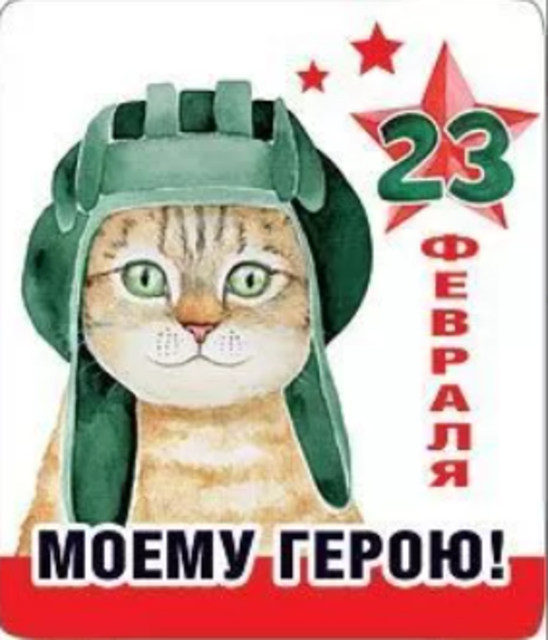 151901177 Магнит виниловый Мини 23 Февраля Моему герою С текстом 37₽