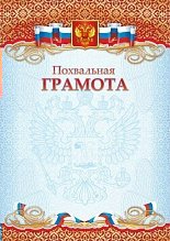 2697 Грамота А4 похвальная РФ 200гм2 23₽