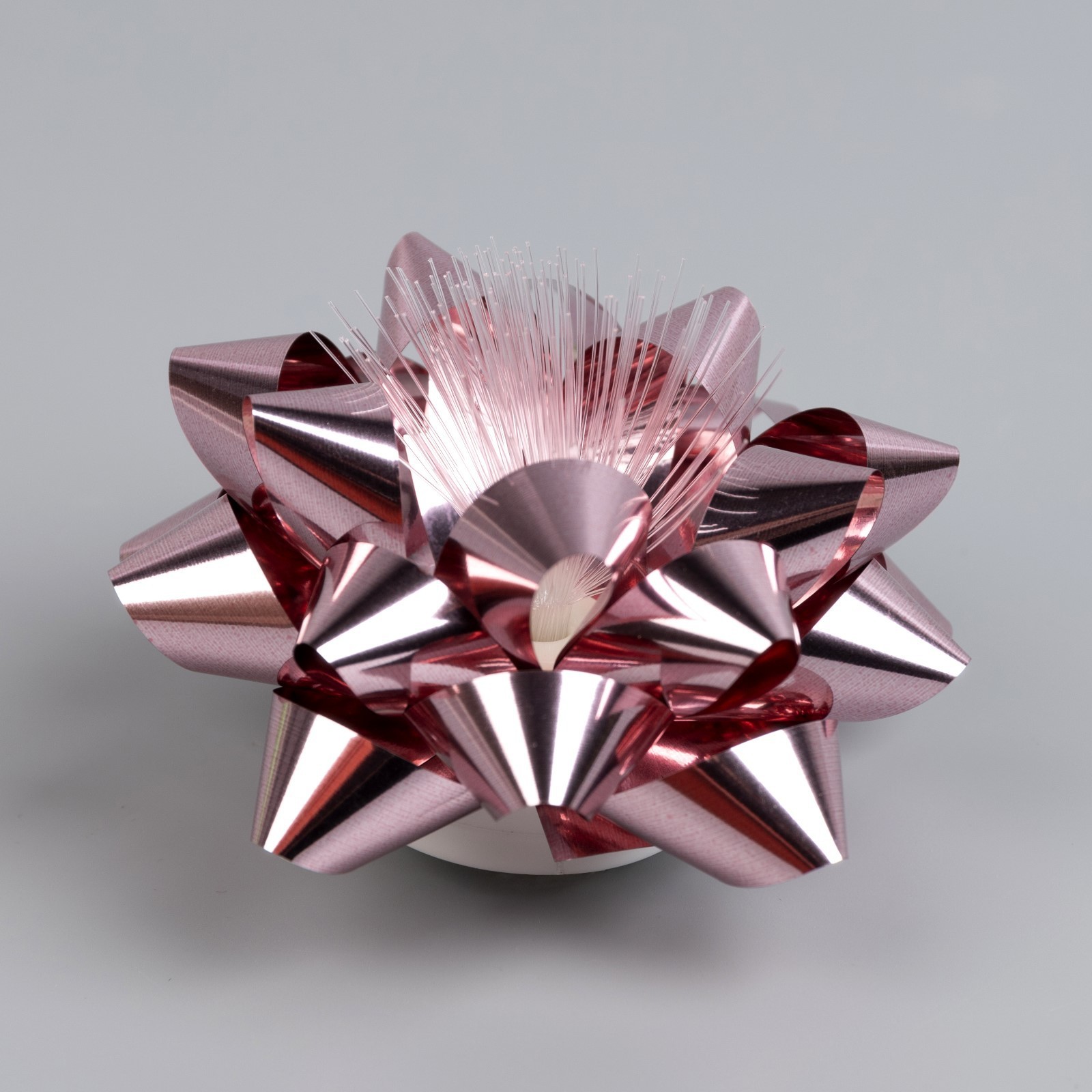 7706004 Бант 9х6х9см светодиодный Звезда мульти розовый 131₽