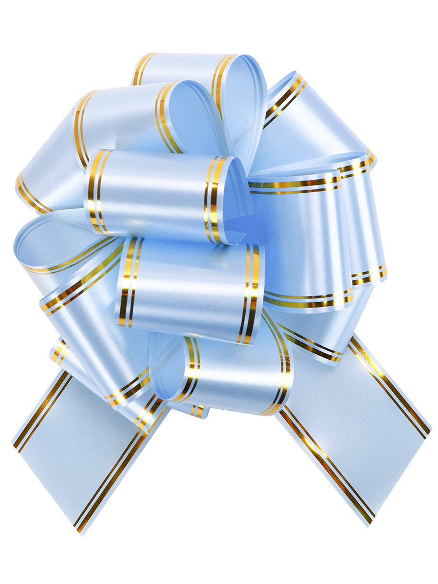 БЛ-6492 Бант - шар 5см Золотое сечение голубой 71₽