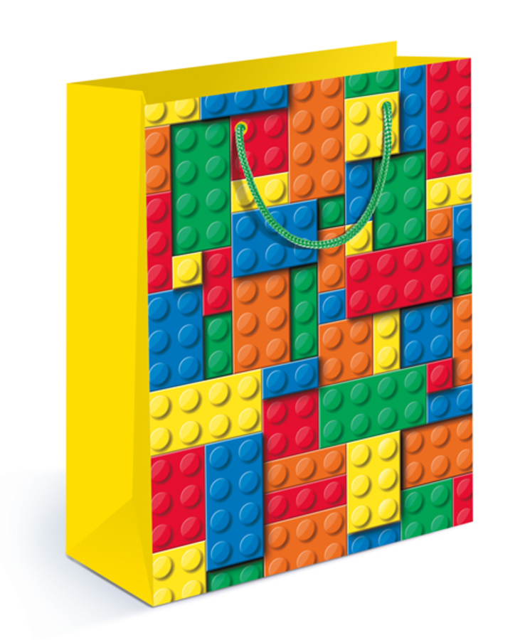 151101836 Пакет подарочный 14х18см MS Лего уни Матовый 62₽