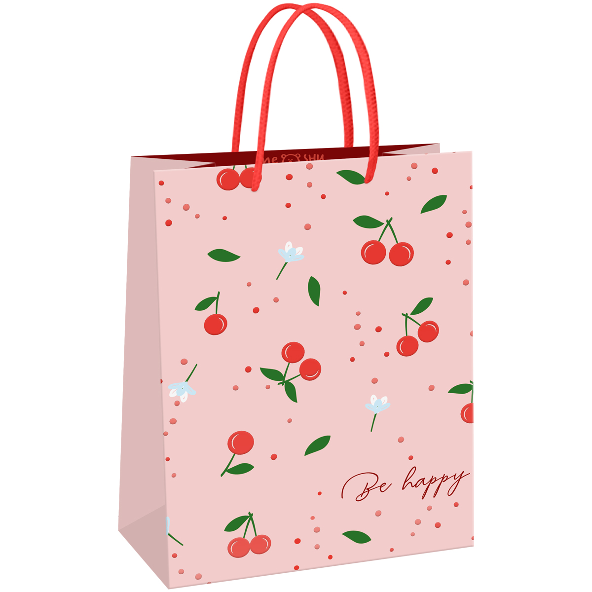 

MS_61597 Пакет подарочный 11х14см S* Cherry (жен) Матовый