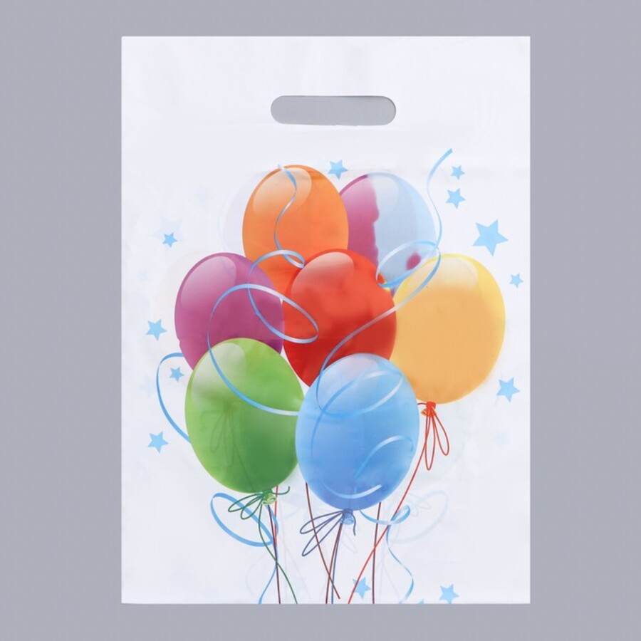 9275339 Пакет полиэтиленовый 30х40см Шары 50мкм с вырубной ручкой уни 28₽