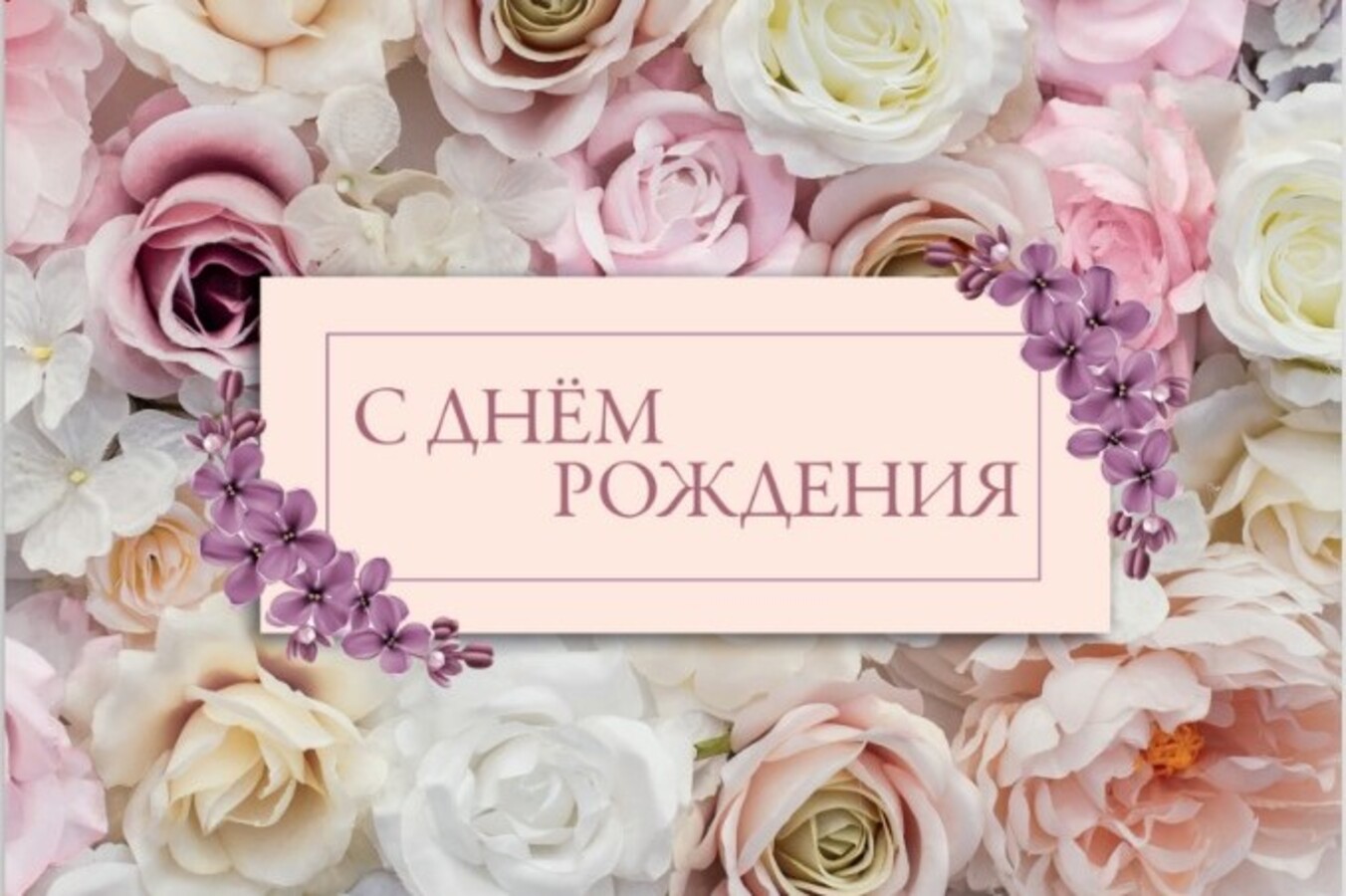 

OP00000009 Открытка А5 С Днем рождения! (жен) Без текста