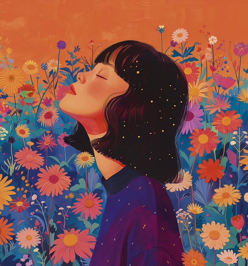 

0573.109 Открытка 120х130мм Девушка (жен) С текстом Лак