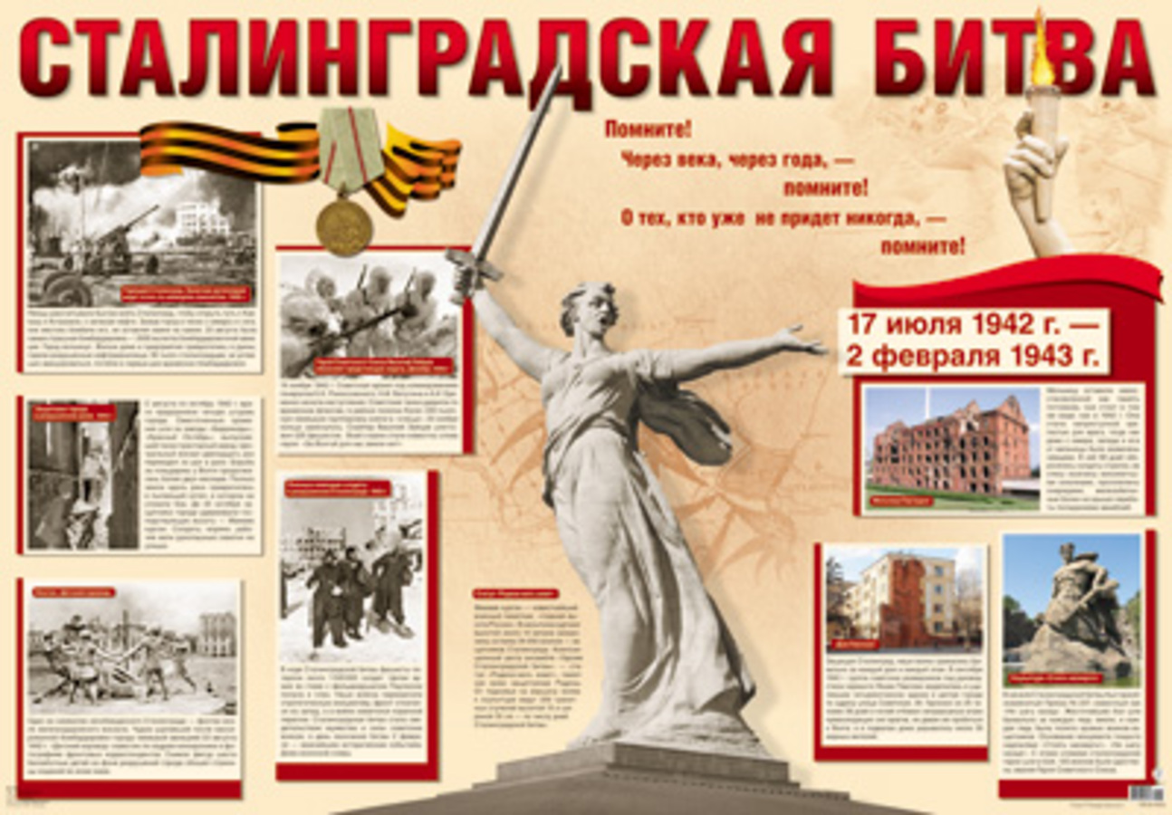 

ПЛ-11072 Плакат А1 Сталинградская битва (уни)