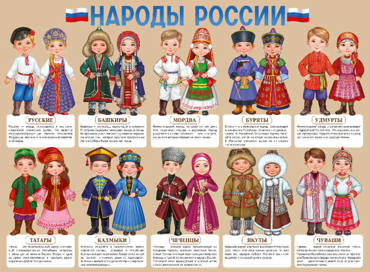 

Плакат А2 Народы России