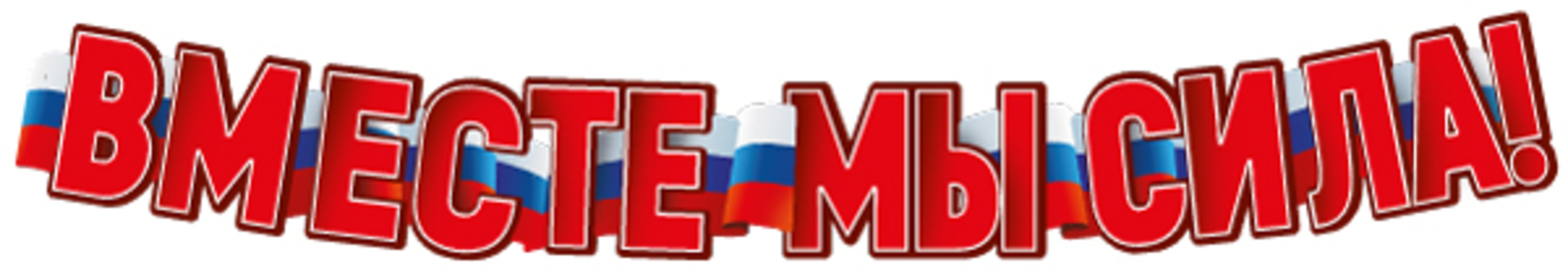 

ГР1-16107 Гирлянда Вместе мы сила! 1,6м (уни)