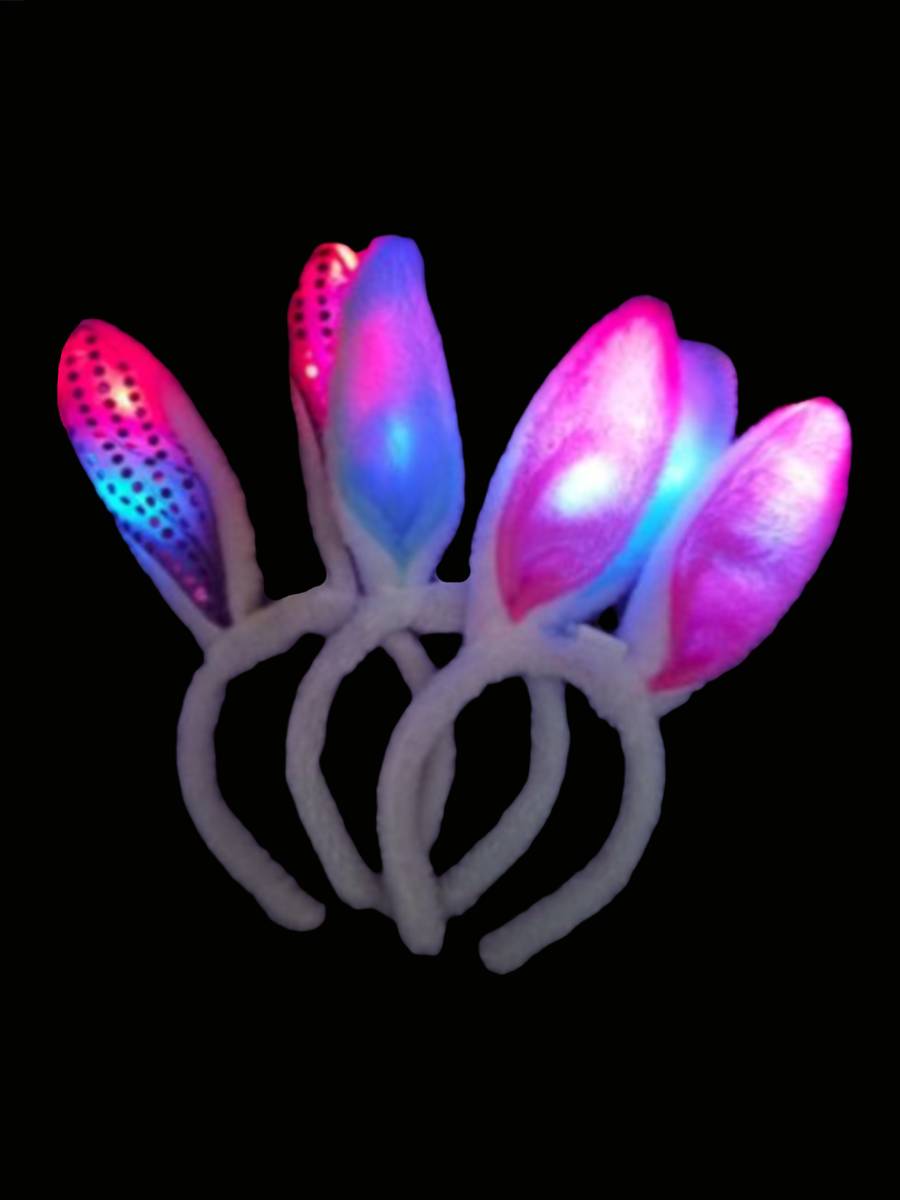 НУ-2495 Ободок карнавальный Светящиеся ушки зайчика 143₽