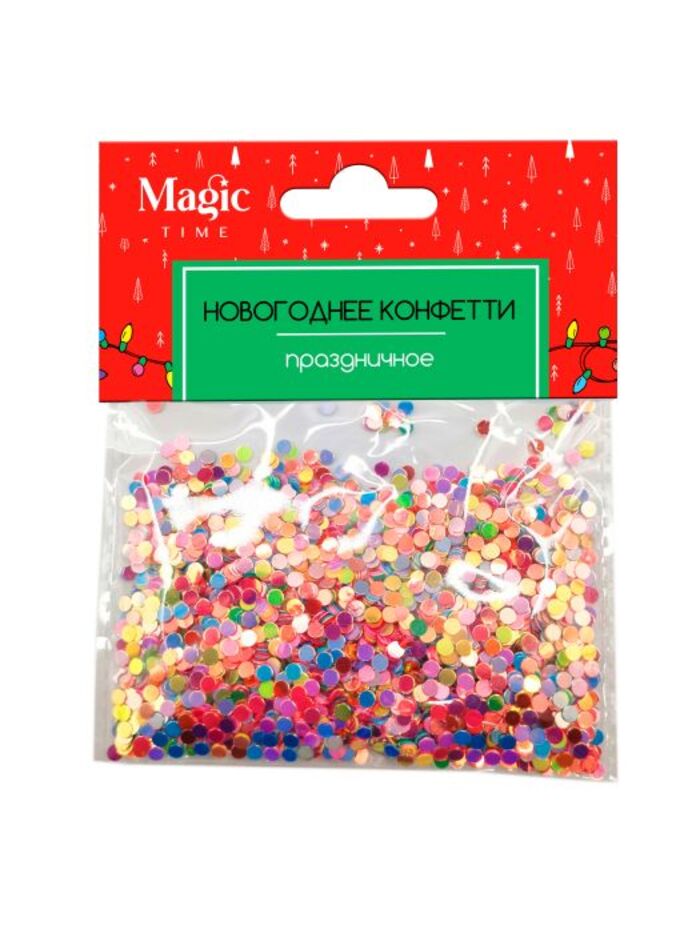 88543 Конфетти разноцветные шарики новогодние 15г ПВХ 101₽