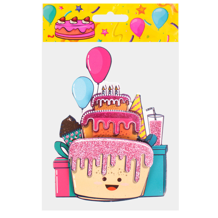 

DV-H-1747 Украшение на клейкой ленте 3D С Днем Рождения ассорти