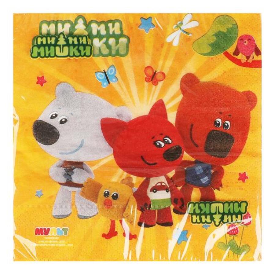 PBMIMI-73553-MIMI Салфетки 33х33см бумажные МиМиМишки 20шт 124₽