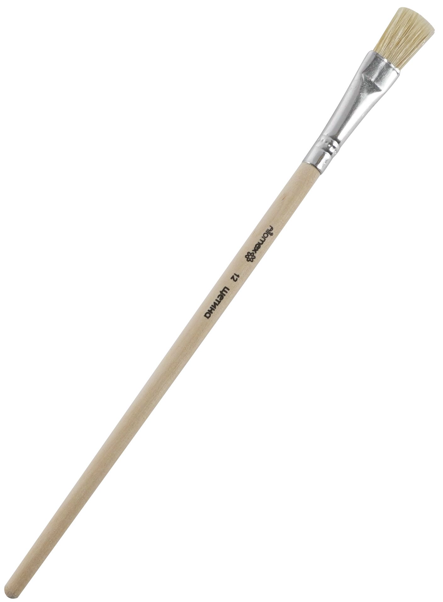 Кисть щетина 12 плоская цена за 1шт Attomex 8073724 30₽