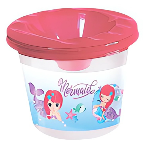 Стакан-непроливайка одно отделение с принтом Русалочка ПЧЕЛКА СН-11 36₽