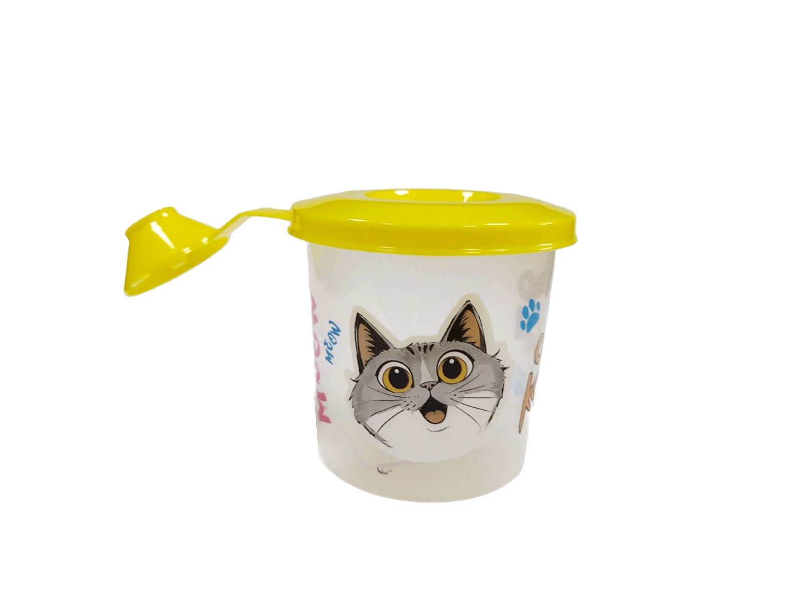 Стакан-непроливайка одно отделение с принтом Слово котана с крышкой ПЧЕЛКА СН-15 39₽