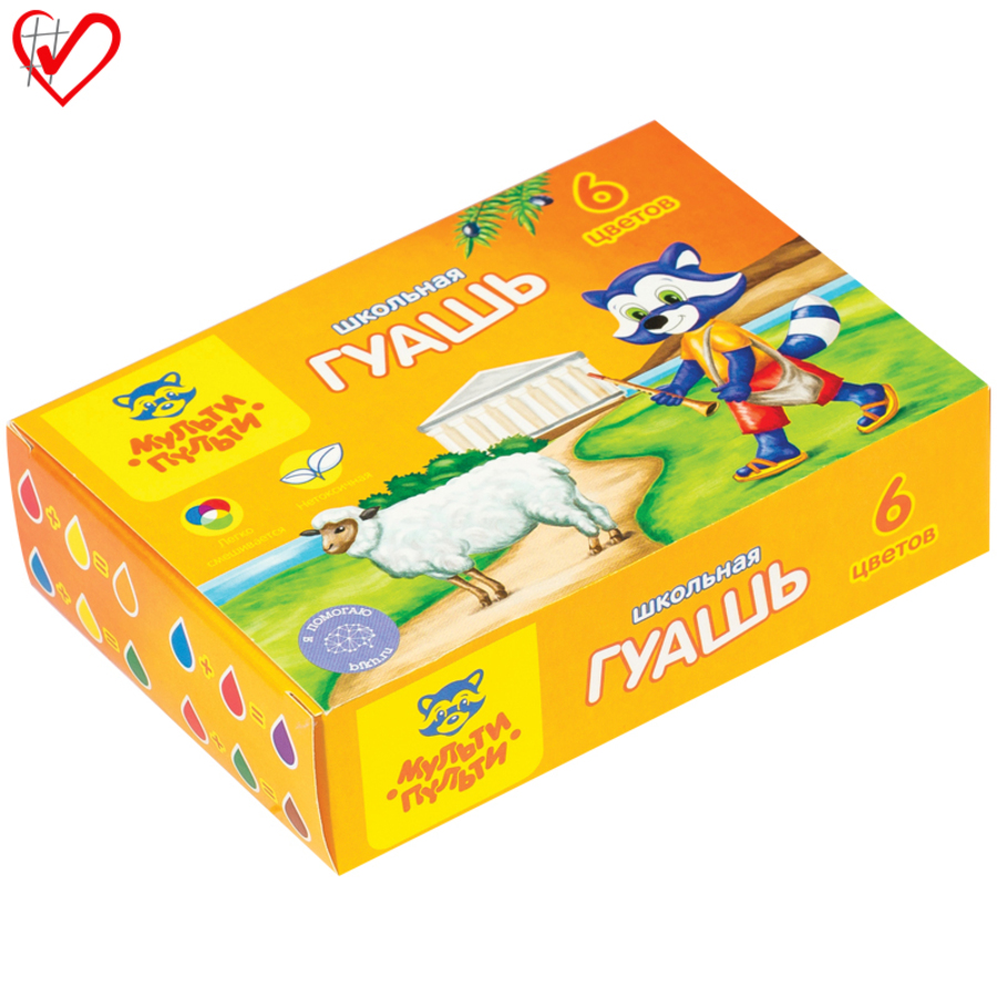 

Гуашь 6цв 17,5мл Енот в Греции карт.уп. МУЛЬТИ-ПУЛЬТИ ГК_10268