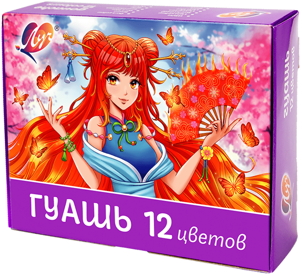 

Гуашь 12цв 15мл Аниме Сакура ЛУЧ 33С 2215-08
