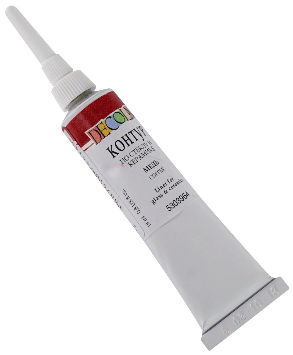 Контур керамикастекло 18мл туба медь акрил ДЕКОЛА DECOLA 5303964 146₽