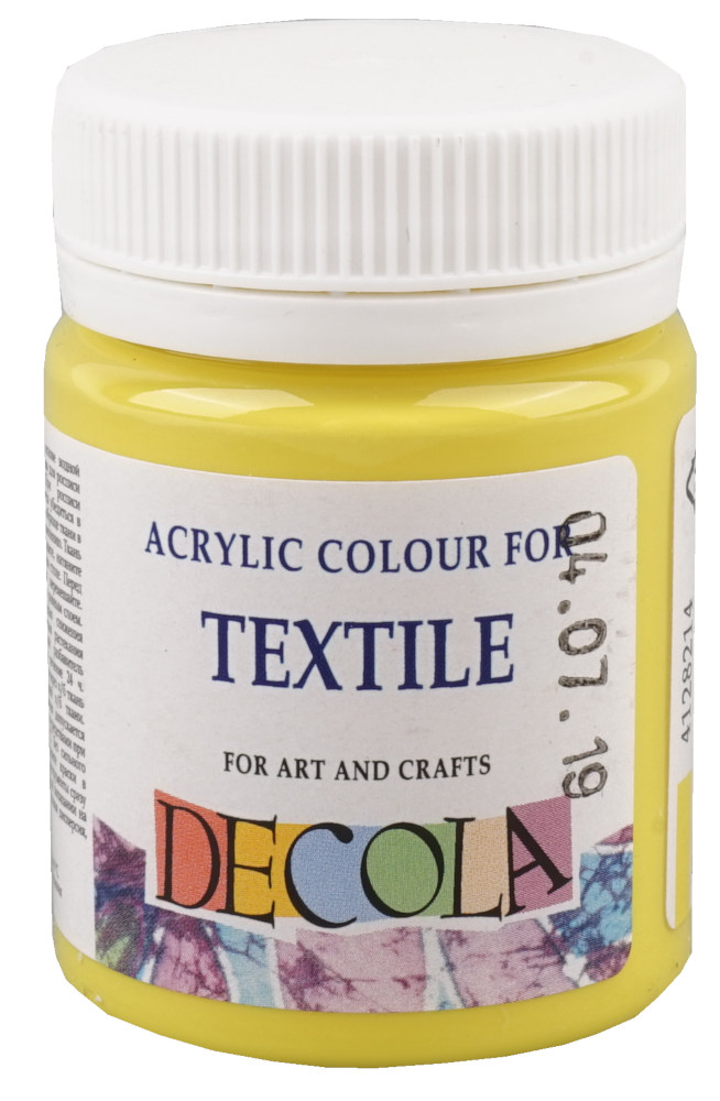 Краска по ткани 50мл лимонная ДЕКОЛА DECOLA 4128214 142₽
