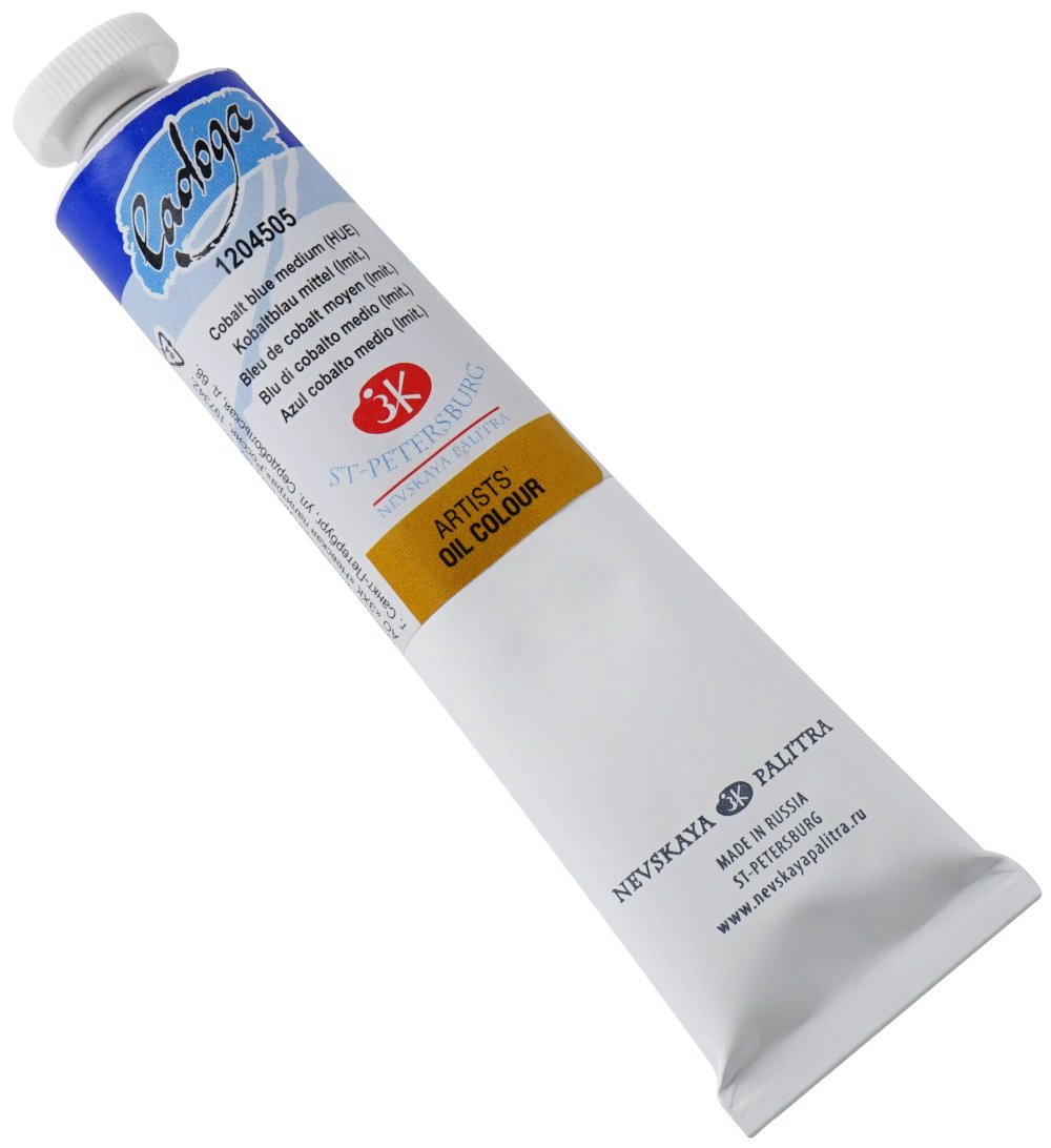 Краски масляные 1цв 46мл туба кобальт синий средний А ЛАДОГА 1204505 253₽