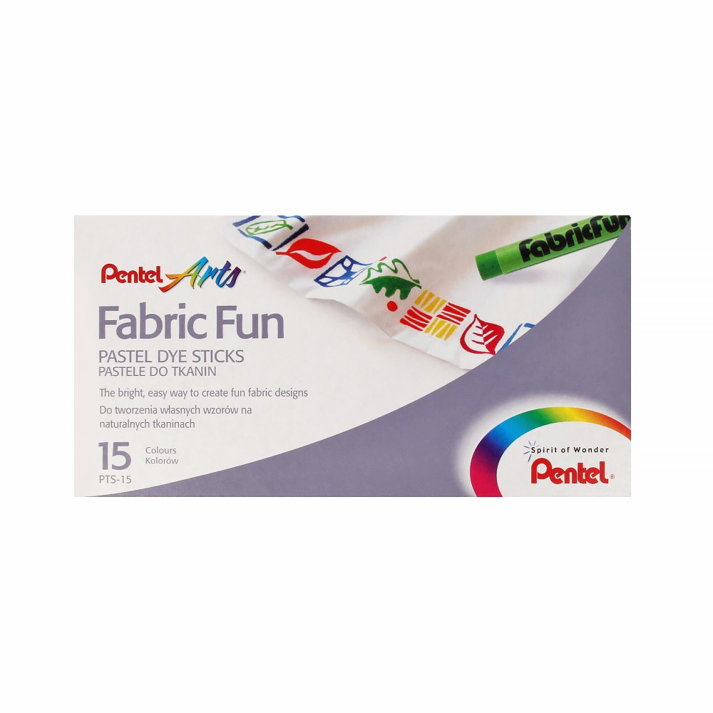 

Пастель для ткани 15цв FabricFun Pastels к/к Pentel PTS2-15