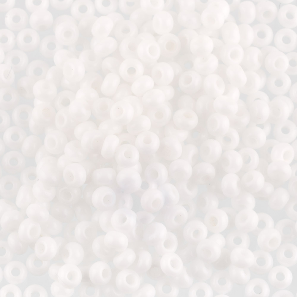 

Бисер белый матовый круглый №2 1-й сорт 5г 2,3мм ГАММА B090 (03050)