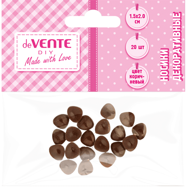 Набор дтвор Носики коричн 15мм20мм 20шт deVENTE 8001924 универсальный 60₽