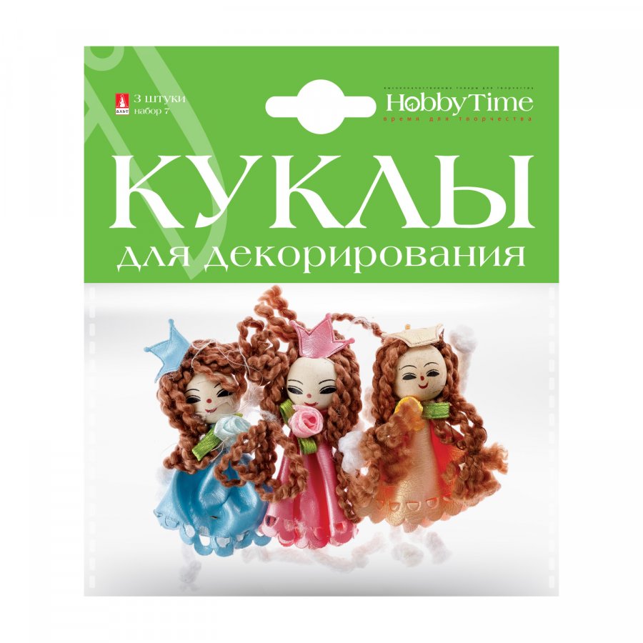 

Набор для декора Куклы №7 3шт 6,5см HOBBY TIME 2-550/07