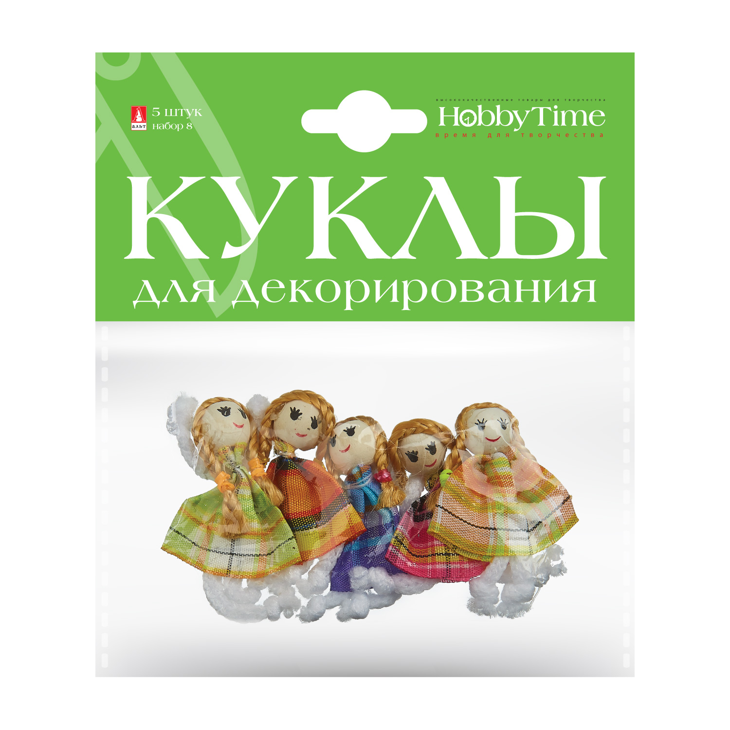 

Набор для декора Куклы №8 5шт 7см Hobby Time Альт 2-550/08