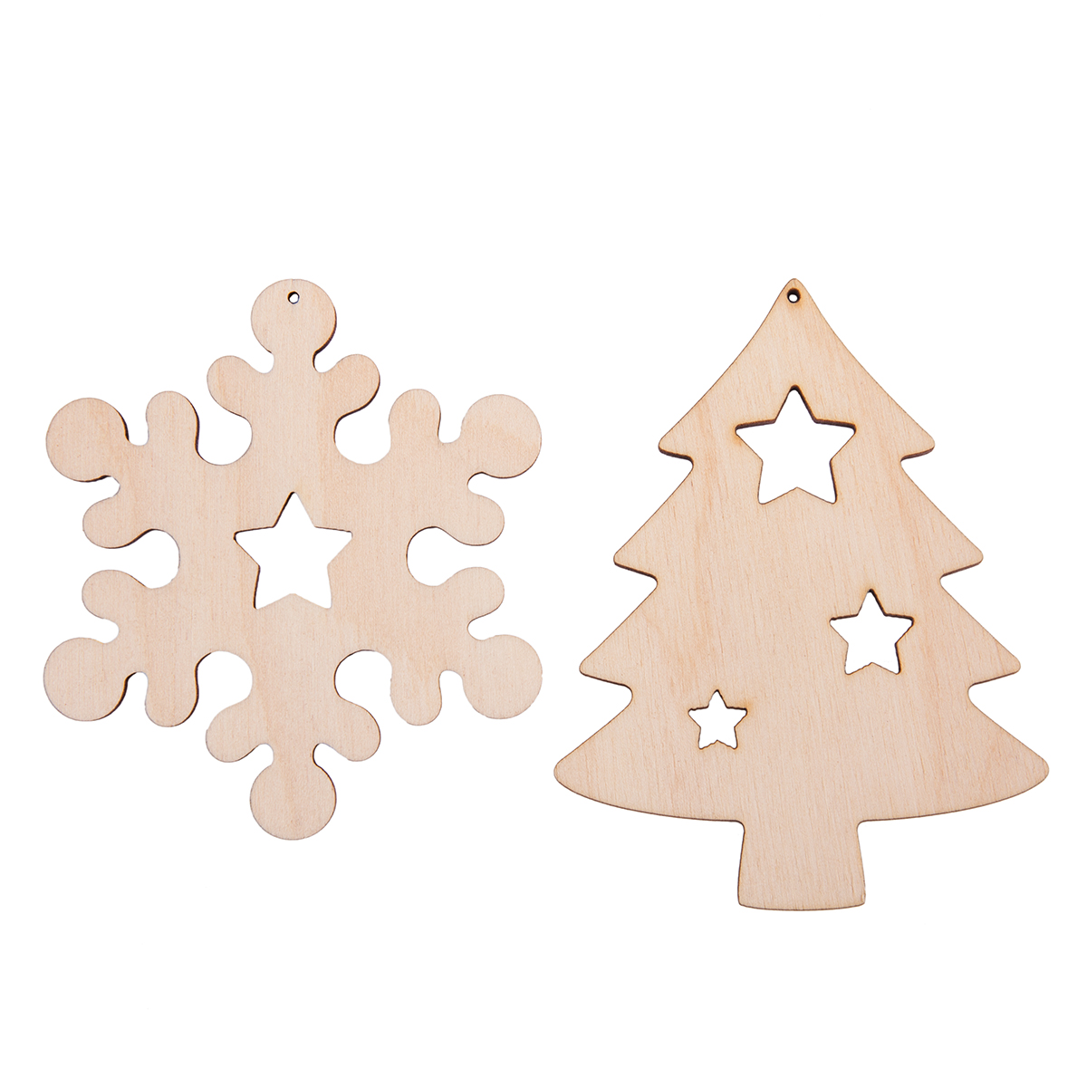 

Заготовка фанера набор Снежинка с елочкой ассорти Mr.Carving ВД-1177